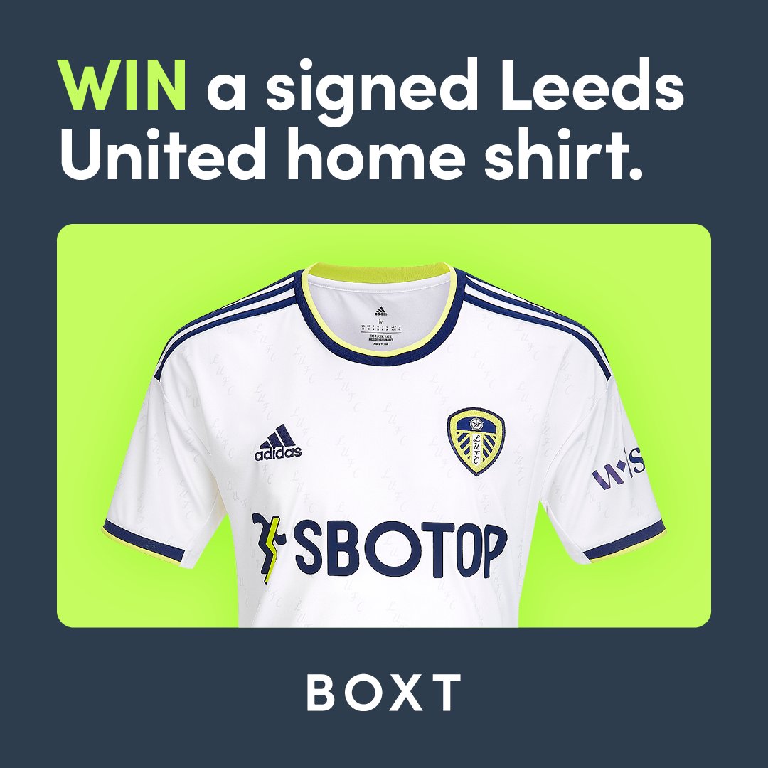 BOXT (@weareboxt) on Twitter photo LEEDS UNITED fans, stop scrolling✋
We’re giving you the chance to #WIN a <a href="/LUFC/">Leeds United</a> signed home shirt👕🖊️
To win:
✔️ Like this post
✔️ Tell us why you want to win
✔️ Retweet
Comp ends 19/01 at 9am, winner announced 19/01 at 9am
T&C’s Apply LEEDS UNITED fans, stop scrolling✋
We’re giving you the chance to #WIN a <a href="/LUFC/">Leeds United</a> signed home shirt👕🖊️
To win:
✔️ Like this post
✔️ Tell us why you want to win
✔️ Retweet
Comp ends 19/01 at 9am, winner announced 19/01 at 9am
T&C’s Apply