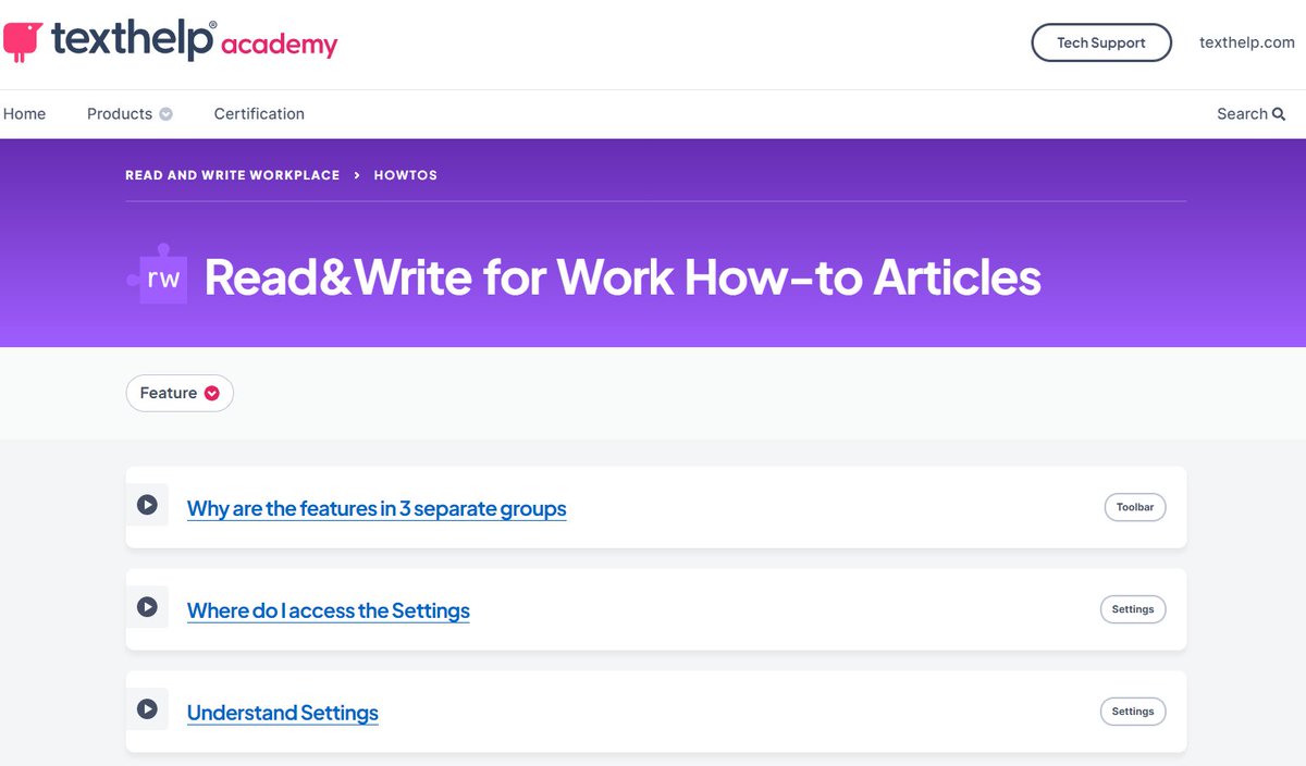 FranAcharya's tweet photo. Need answers to questions for Read&amp;Write and ReachDeck? We have the solution!  Check out our new How-To guides in the Texthelp Academy answering over 200 frequently asked questions. ➡️   https://t.co/e9fqSHaO6k https://t.co/TnKYRzpAQk
