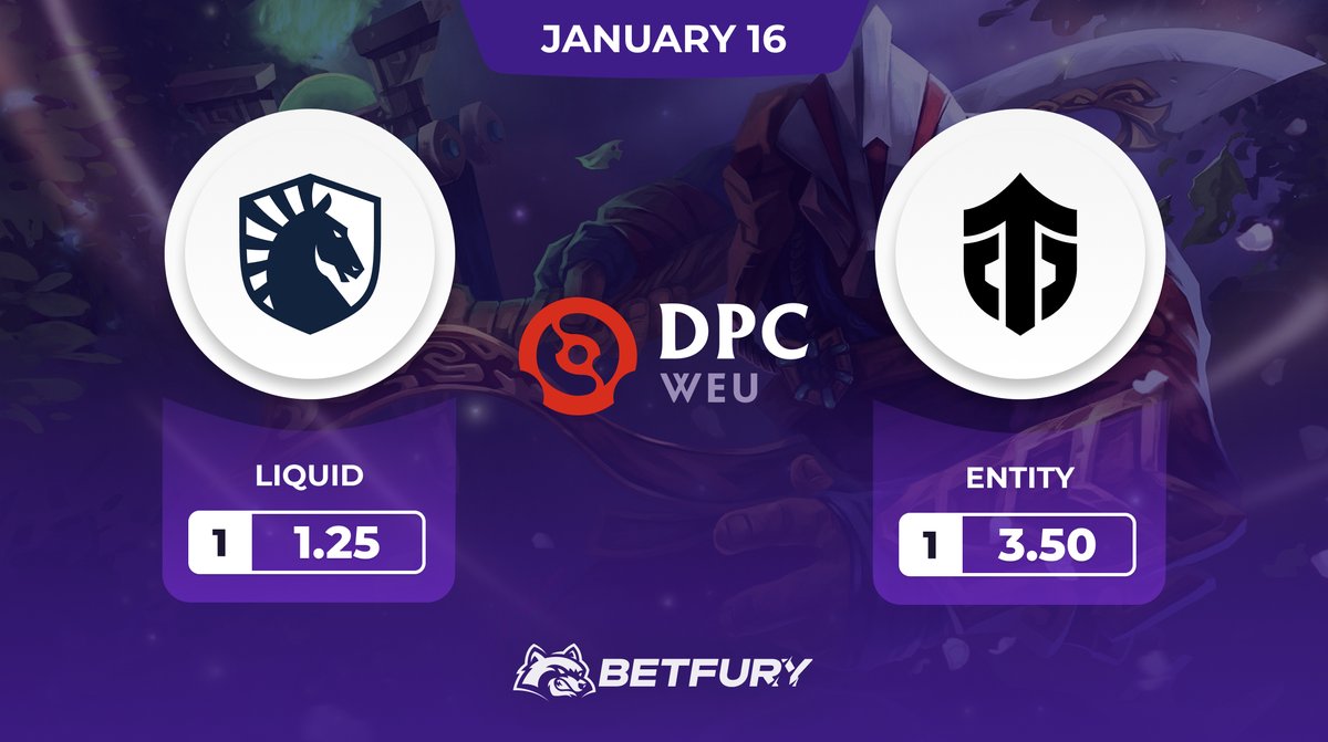 BetFury_'s tweet photo. 🛸ENTITY OF GAME🛸
https://t.co/r3hnV7OrVf
DPC continues providing us with unexpected match-ups! Finally, team Liquid and Entity enter into a confrontation on the fields of eternal battle.
🌊 @TeamLiquid - 1.25
✨ @EntityInd - 3.50
🔥 Total over 2.5 - 2.5
#eSports #dota #DPCWEU https://t.co/gWQ2mlnYX9