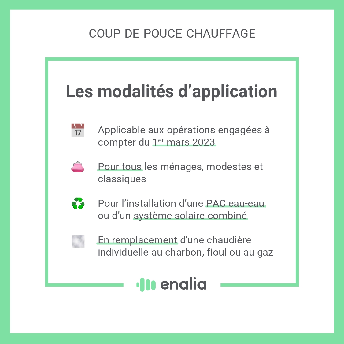 🚨 | Le forfait du Coup de Pouce Chauffage augmente au 1ᵉʳ mars 2023 pour l'installation d'une pompe à chaleur eau-eau ou d'un système solaire combiné 📈

Objectif ? Accélérer leur dynamique malgré un coût  plus important de ces équipements.

L'arrêté → legifrance.gouv.fr/jorf/id/JORFTE…