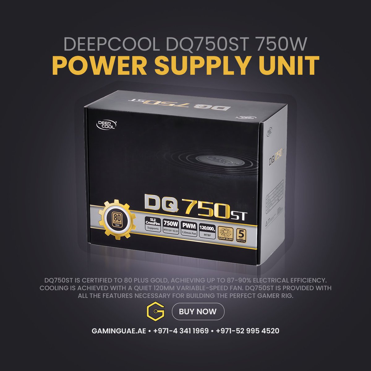 Gaminguae_ae's tweet photo. DEEPCOOL DQ750ST 750W 80 Plus Gold PSU with 120mm PWM Fan Power Supply Unit  in UAE
#gaminguae #deepcol #dq750st #power #supply #UAE

For more details visit
https://t.co/QrAVhAO217 https://t.co/CHa7TuJoY5