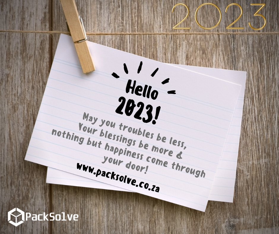 PackSolve's tweet image. New year, New possibilities! 🌟

2022, thank you for all your lessons!
2023, We're READY!

Industrial packaging solution is 100% our focus; explore our solutions here: packsolve.co.za

#timberpackaging #steeldrums #onsitepacking #containerpacking #outsource