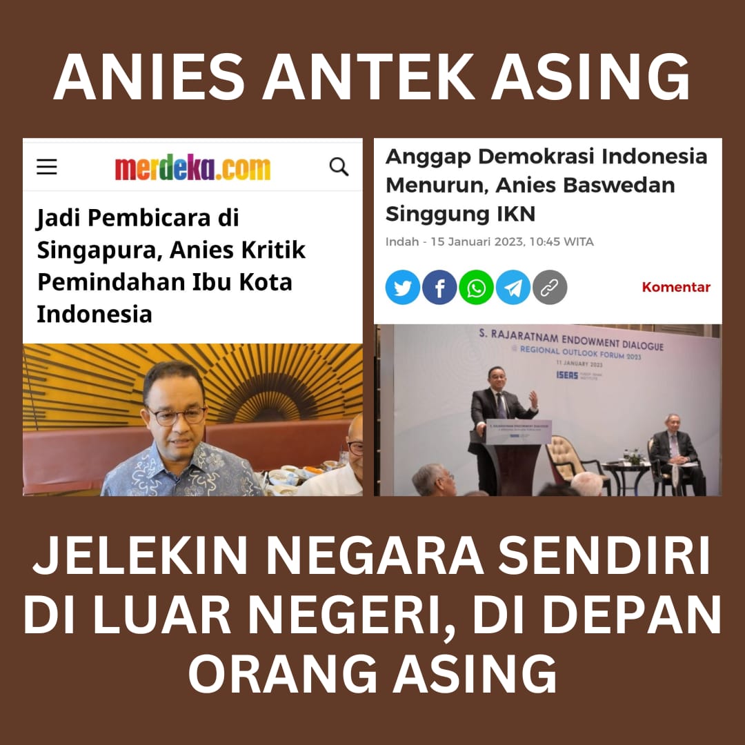 Bener2 seorang Penjilat yg ambisius demi keuntungan dirinya sendiri rela menjelek jelekan negerinya....

Antek Asing lucnut 😫