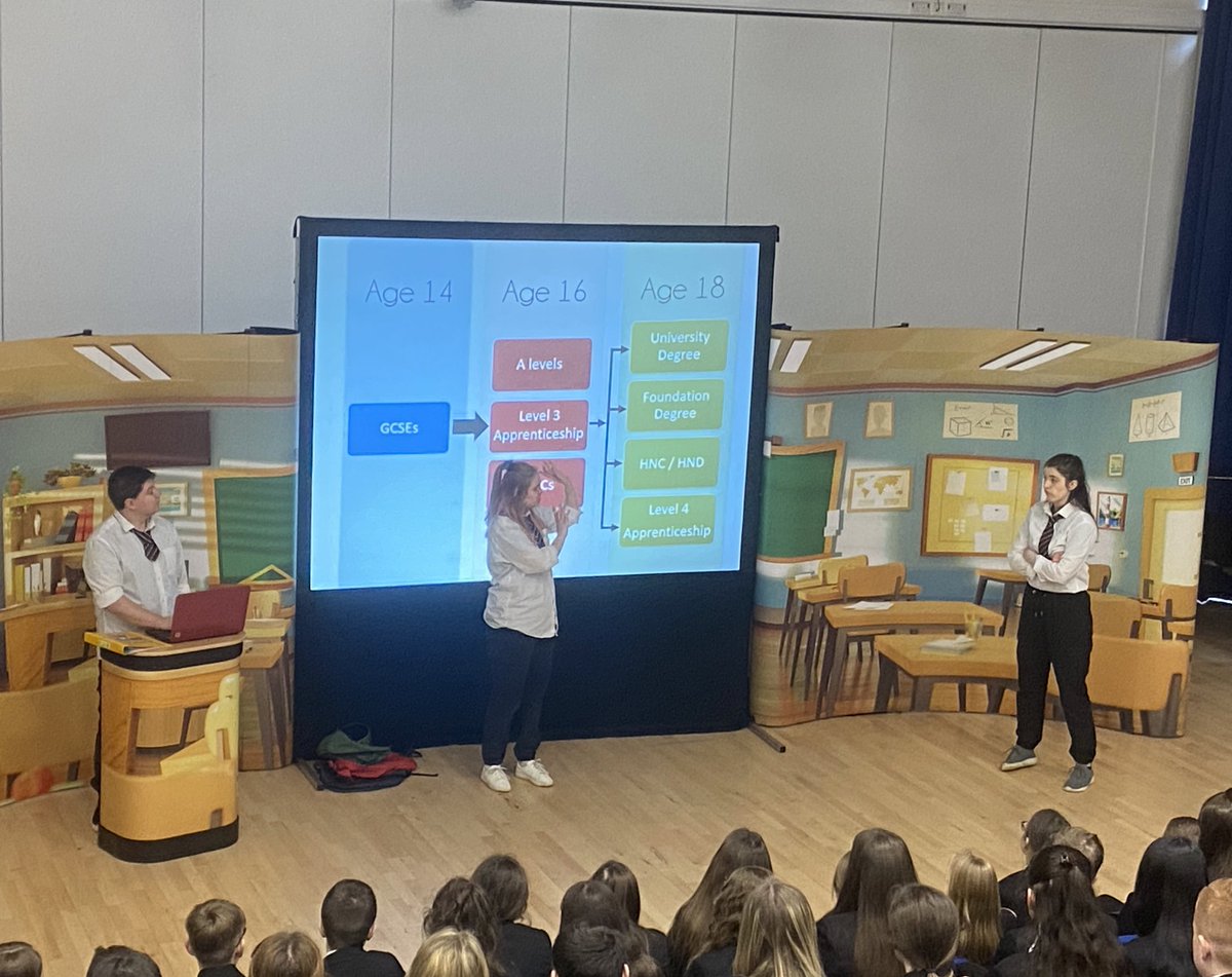Thank you <a href="/theatrePiE/">PiE</a> for two amazing #Careers performances this morning! This was a great opportunity for students to find out the many careers available and routes into the <a href="/NHSuk/">NHS</a> #StepintotheNHS <a href="/HealthCareersUK/">NHS Health Careers</a> 🏥