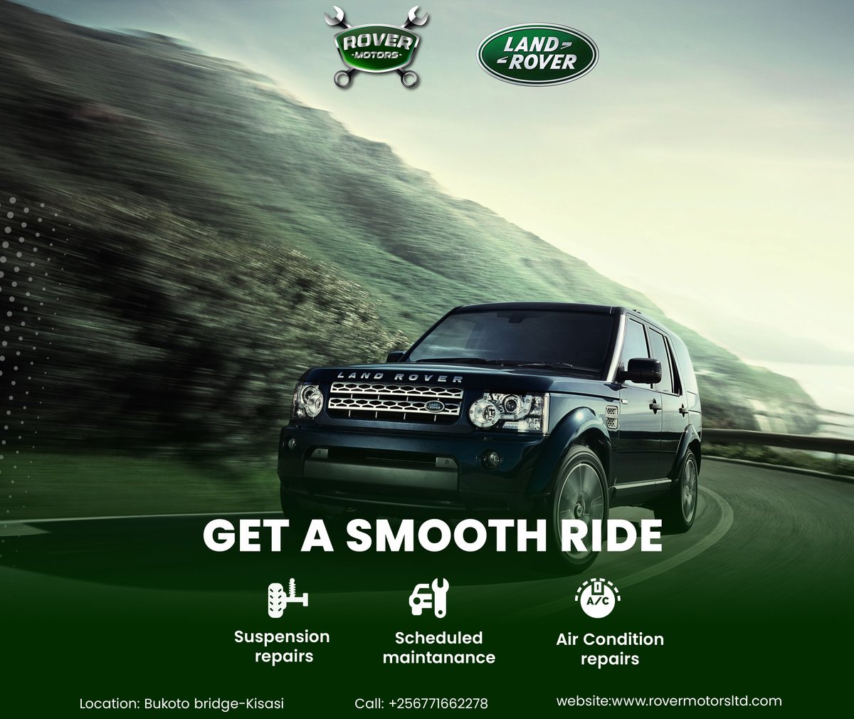 KasulePana's tweet photo. High performance and feel the need for speed get the best land rover service from the best service centre https://t.co/eFxAGYfcBX
#rangerover
#landroverservice
Bukoto-Kisasi road
call:+256771662278 https://t.co/5Sca8mArMR