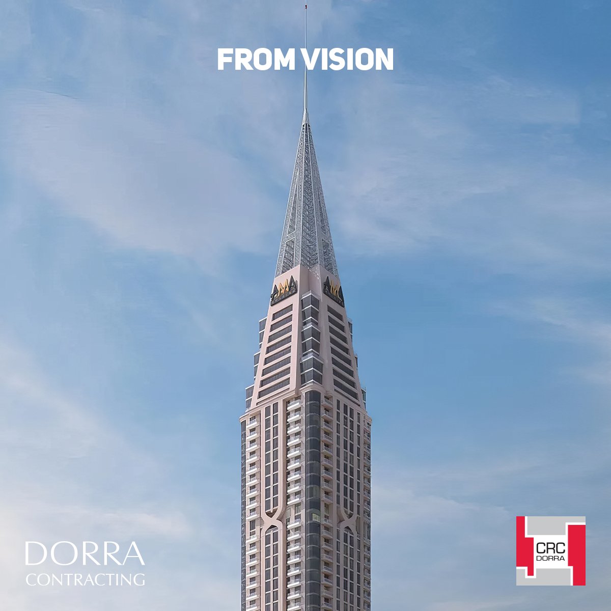 TheDorraGroup's tweet photo. Today we shed light on one of the towers that our team at #DorraCRC built in the #UAE in #Dubai; #AMATower, with a height of 333 meters and a unique location on Sheikh Zayed Road in #Dubai, the skyscraper includes 63 floors in addition to a building dedicated to the garage. https://t.co/iDCCwOtwXf