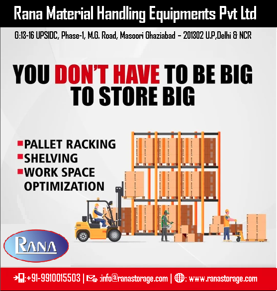 RanaStorage's tweet photo. ✅ Industrial storage racks are typically recommended in case of palletized goods or inventory.
🌐:https://t.co/fi5h6P6RdT
📧:balram.singh@ranastorage.com
📲:+91-8130397255

#Delhivery #EcomExpressLimited #Shadowfax Manufacturing #Marketing #storagesolutions #Materialhandling https://t.co/zNq7WFFtId