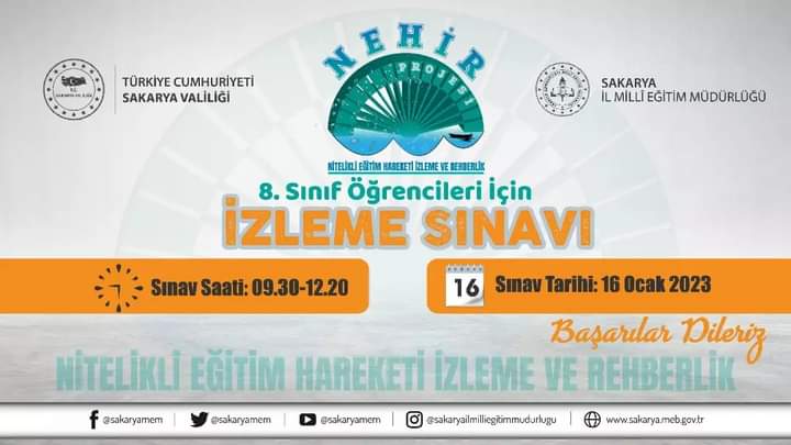 taraklimem's tweet photo. Taraklı ilçemizde Valiliğimiz himayelerinde İl Millî Eğitim Müdürlüğümüzce yürütülen #NehirProjesi kapsamında bugün 8. Sınıflarımız  için izleme sınavı uygulandı.

@tcmeb 
@sakaryamem 
@ebubekirsavasci https://t.co/uz46vgdlZO