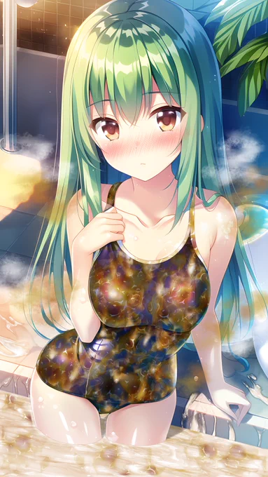 ザーメンプールで精液まみれ 