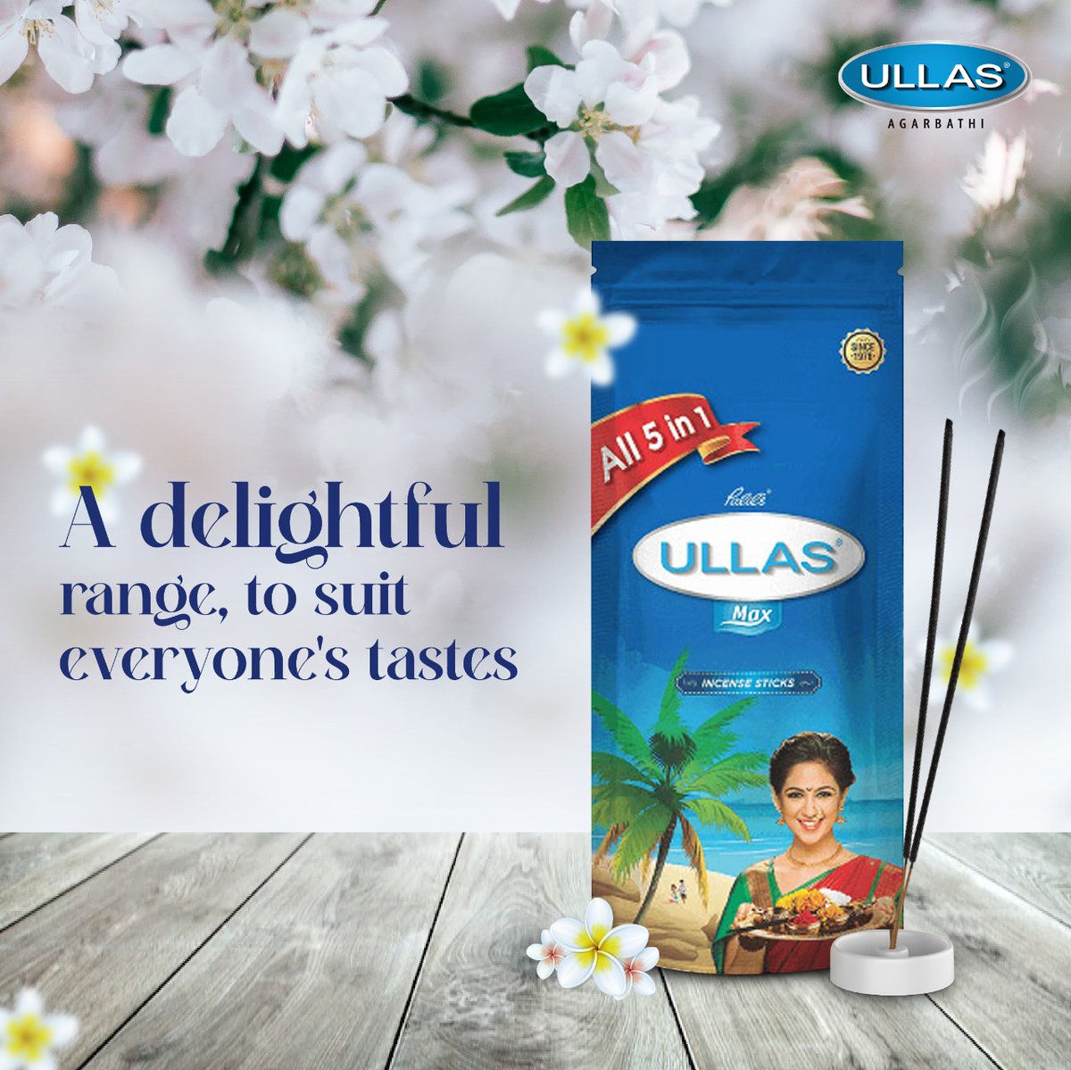 ULLASagarbathi's tweet photo. Enjoy the variety of 5 special and memorable fragrances all in one pack! 

For orders, please visit https://t.co/hieD4vYFSB 
.
.
#Ullas #agarbathies #ULLASagarbati #ULLASagarbathies #GreatDevotion
 #fragrance #incense #incensesticks https://t.co/GD1saTAVRm