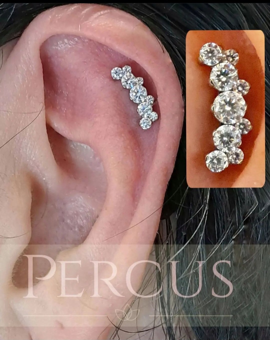 Piercing swarovski helix sale