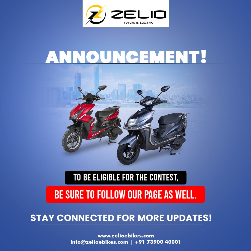 zelioebikes's tweet photo. Contest update!
Make sure to follow our page too along with sending the perfect screenshot for the on-going contest to win a Zelio electric scooter.
Stay tuned for more updates!
.
.
#offerupdate #offerattention #ElectricScooty #electricbikes #electricvehiclesindia #zelioebikes https://t.co/HbmekS59u7