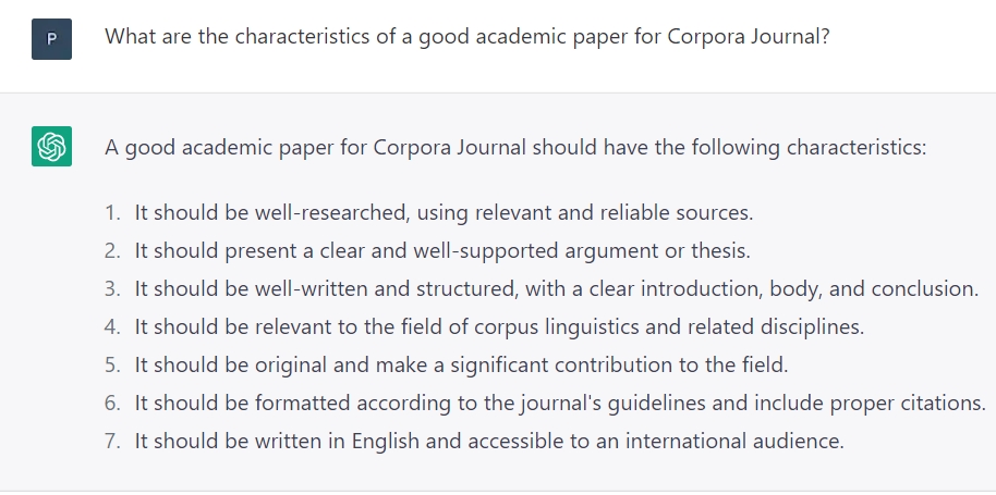 Good, if generic advice from ChatGPT