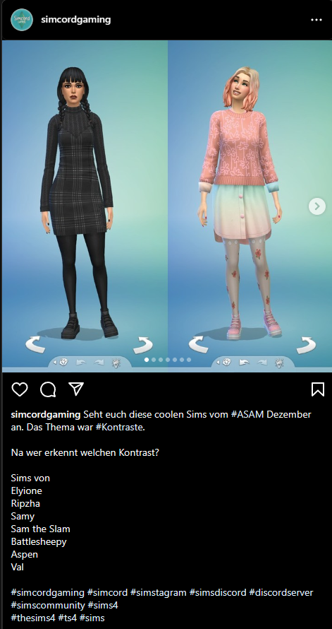 SimcordGaming's tweet photo. Sieh dir diesen Instagram-Beitrag von @simcordgaming an https://t.co/2H7yUqW4zt
#simcordgaming #simcord #simstagram #simsdiscord #discordserver #simscommunity #sims4
#thesims4 #ts4 #sims https://t.co/cJpaLzrPSf