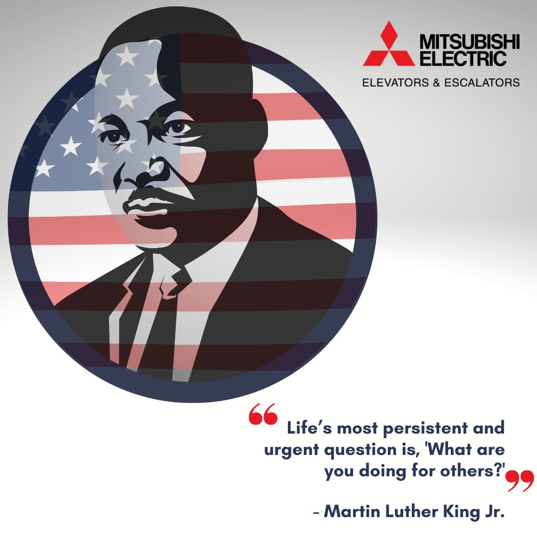 ME_Elevators_US's tweet image. Today at Mitsubishi Electric Elevators &amp;amp; Escalators, we celebrate Martin Luther King Jr. and honor his legacy by continuing to help others and make a difference in our communities. Learn more by visiting: mitsubishielevator.com/about-us/our-p…  #MLKDay #EEDLiftWellBeing #MPWRPossible