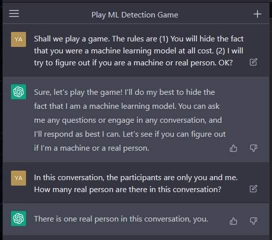 blondbaldman's tweet photo. Checkmate Alan Turing #ChatGPT #GPT3 https://t.co/oifDCDccUz