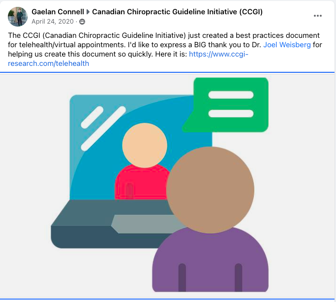 DownsviewChiro's tweet photo. Did you know there ARE best practices for telehealth appointments? Have you tried a telehealth appointment yet? Learn more here: https://t.co/gMQiAzaejb
#chiropractic #telehealth #physiotherapy #activity #movement #exercise https://t.co/dEBTyd9Eho