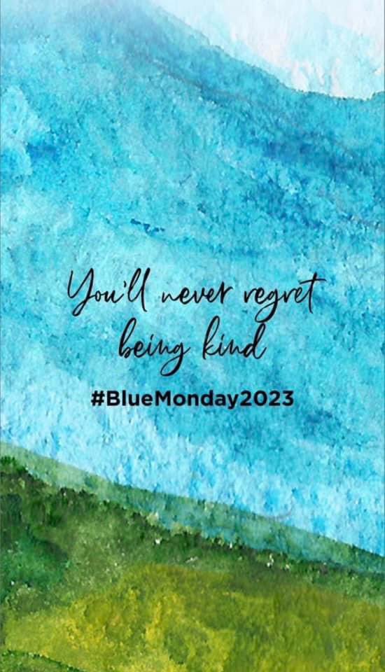 AngieTempleSpa's tweet photo. Remember it’s just a day or 2, January will soon be over and spring is quickly approaching! 

If you don’t get the blues why not consider a random act of kindness to someone who does or tell me &amp; I’ll send a treat 2/3 https://t.co/O8zeScWhhH