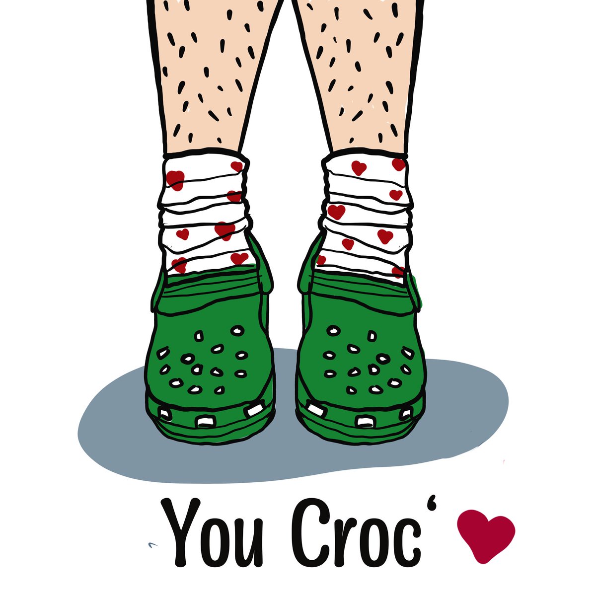 writtenbyruth's tweet photo. Have you got a Crocs lover in your life? Why not buy them this special and unique valentines card - not available in shops - just £3 inc Uk postage #crocs #ValentinesDay2023 #cards #crocswithsocks #nurses @writtenbyruth https://t.co/h2AFzFWN0W
