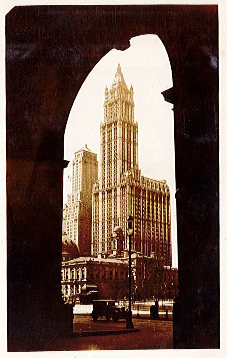 Riad_Arch's tweet photo. Awesome shot of the #WoolworthBuilding circa 1930 - taken by our founder #MahmoudRiad 
#NewYork #NYC #IloveNewYork #Manhattan #NewYorkCity https://t.co/twJw5EmQrA