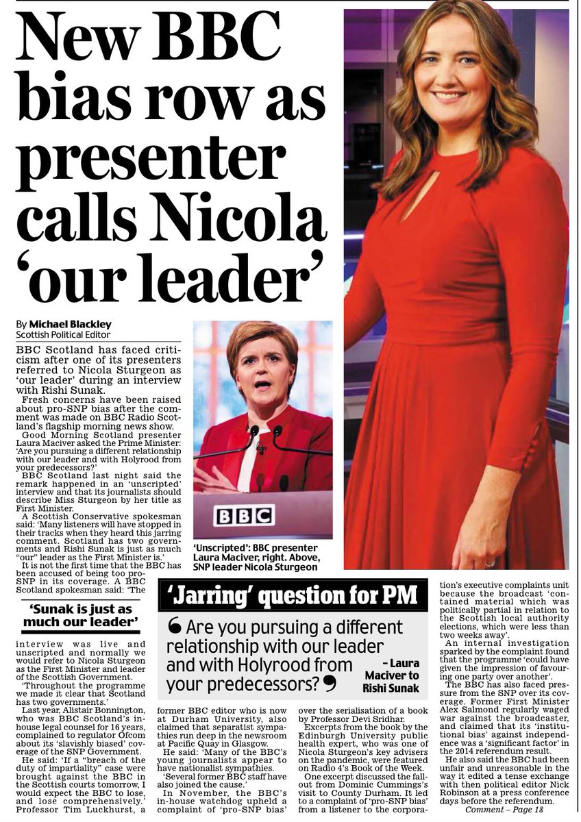 BBC Scotland is accused of 'pro-SNP bias'...
You couldn't make it up! 🤣
#BBCBias #BBCRadioScotland