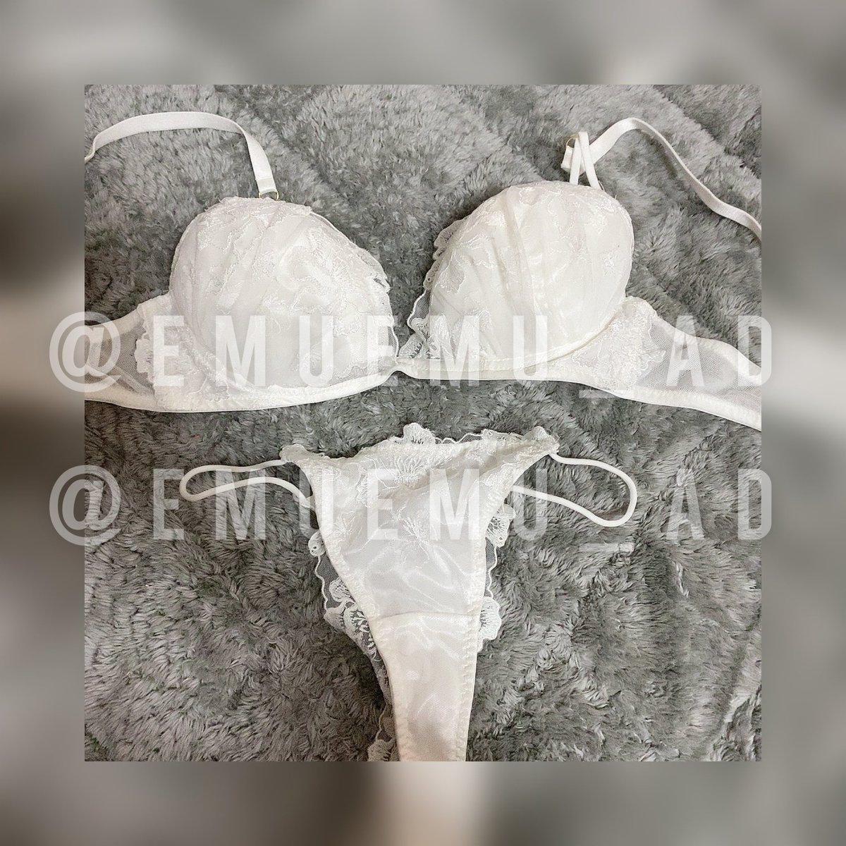 emuemu_ad's tweet photo. Ravijour💕
勝負下着で沢山着ました💕
上下セット7000円＋送料400円

洗濯済みのお値段になりますので着用が必要な場合は1日500円のオプをお付けください🥰

#使用済み下着売ります
#下着売ります
#パンツ売ります
#下着販売
#下着売り子 https://t.co/vWHFFmzepp