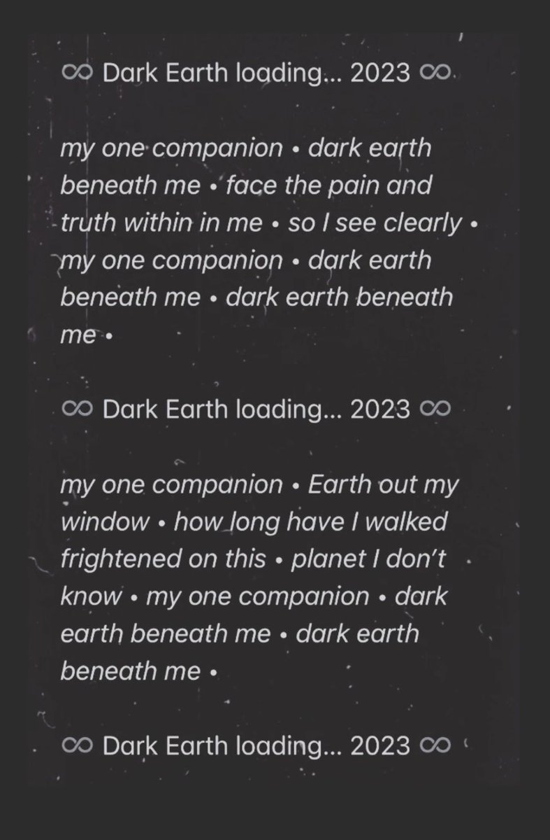 ♾️ Dark Earth the new EP (coming 2023) ♾️