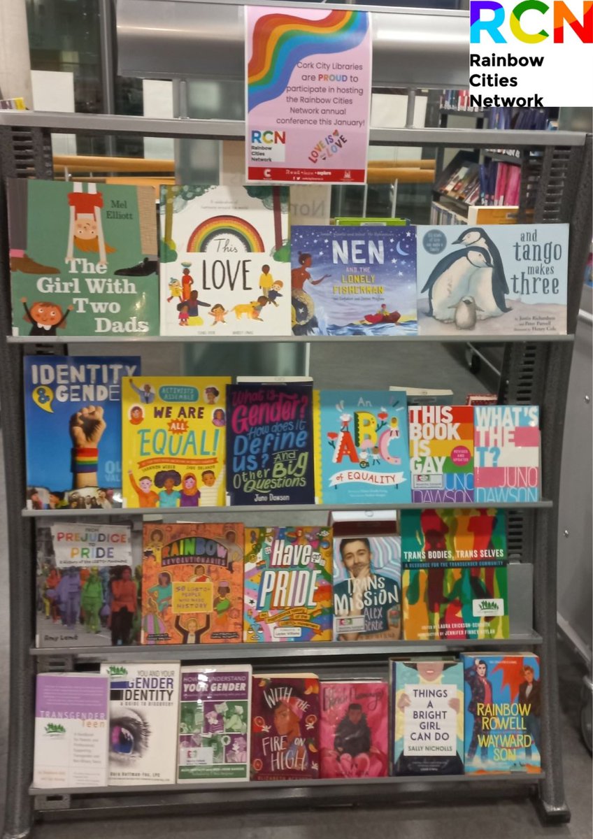 corkcitylibrary's tweet image. Cork City Council is a proud member of the Rainbow Cities Network

Cork City is hosting the Network Annual Conference from 17-20 January.

Why not pop into your local library to check out the wide range of LGBT stock within!

#CorkCityLibraries #CorkCityCouncil