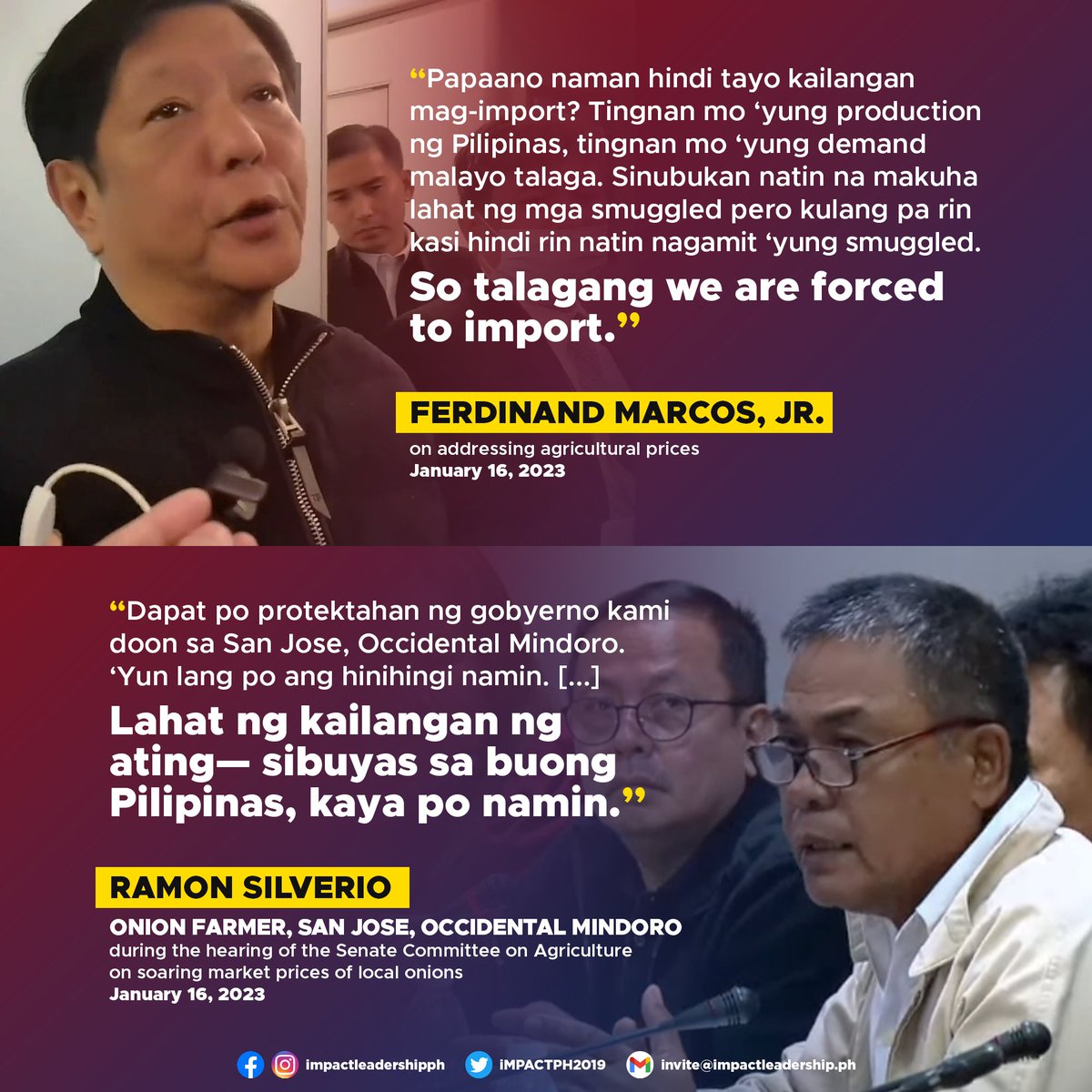 iMPACTPH2019's tweet photo. 'LAHAT NG KAILANGANG SIBUYAS SA BUONG PILIPINAS, KAYA PO NAMIN' 🧅

A farmer from San Jose, Occidental Mindoro says they can supply the entire country's onion demand as long as the national government, through the Department of Agriculture, supports them.

https://t.co/0B3w7XeMic https://t.co/lNhLHAqG61