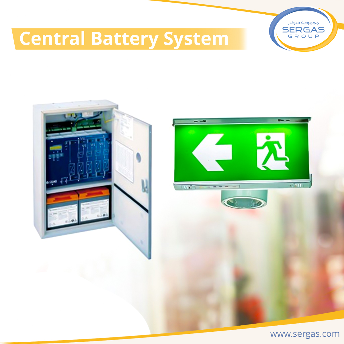 SERGASGroup's tweet photo. Stay safe in case of a power failure with a central battery system for your fire alarm and emergency lighting

#sergas #firesafety #firefighting #central #battery #firealarm #emergencylighting #evacuationsystem https://t.co/TMHPTG0VCk
