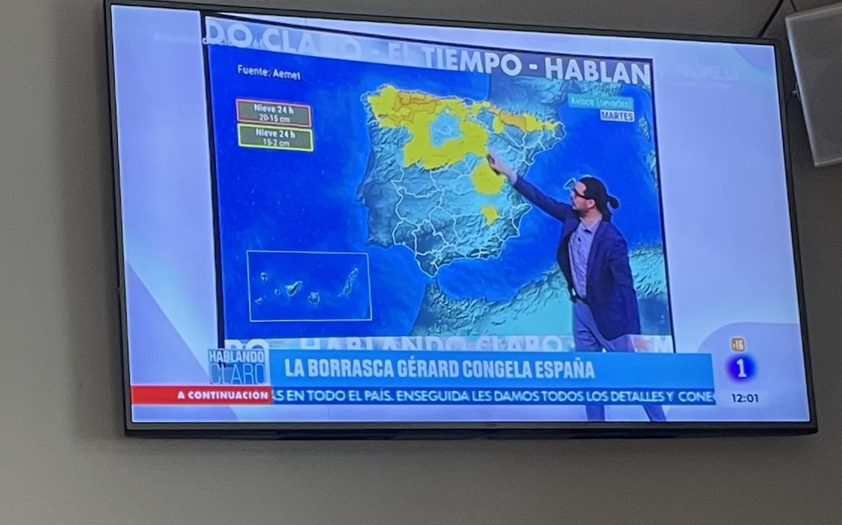 que la borrasca se llama Gérard JAJJAJAJJAJA q buen timing