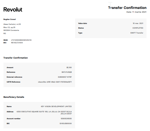 intel_jakal's tweet photo. @cryptohippo65 @YeahThatOneMfer @Annihil4tionGod @Bitfinexed @ParrotCapital @crackingcookies @nwdbbnr having looked at a few of the payment transfers it appears the #revolut customers wanting to transfer #fiat to #binance were instructed to use #keyvision https://t.co/JnOXRobvTp