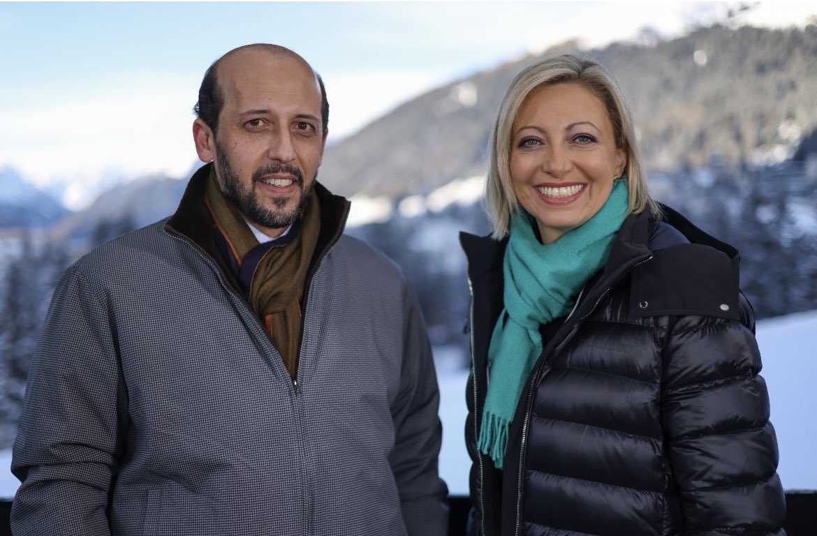 With QIA CEO in Davos, talking twitter, Musk, football &amp; investments