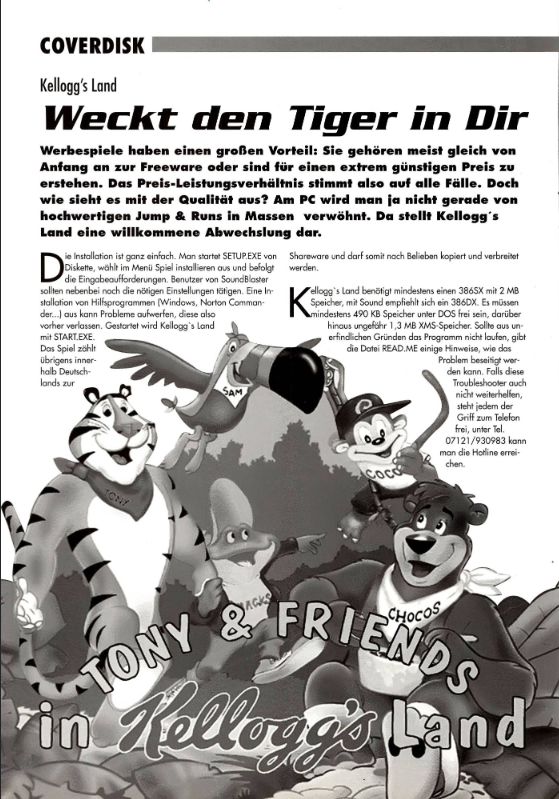 AliGumble's tweet image. #pcgames #retro #1994 #Kellogs #TonyAndFriends
