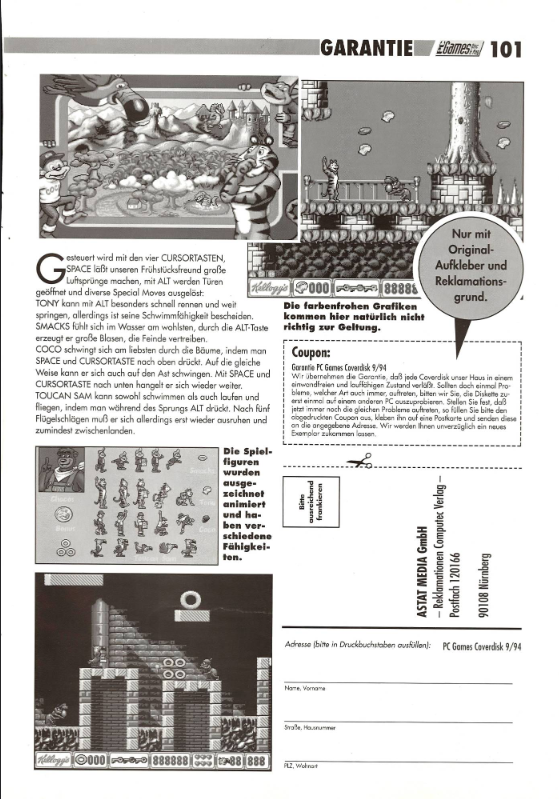 AliGumble's tweet image. #pcgames #retro #1994 #Kellogs #TonyAndFriends