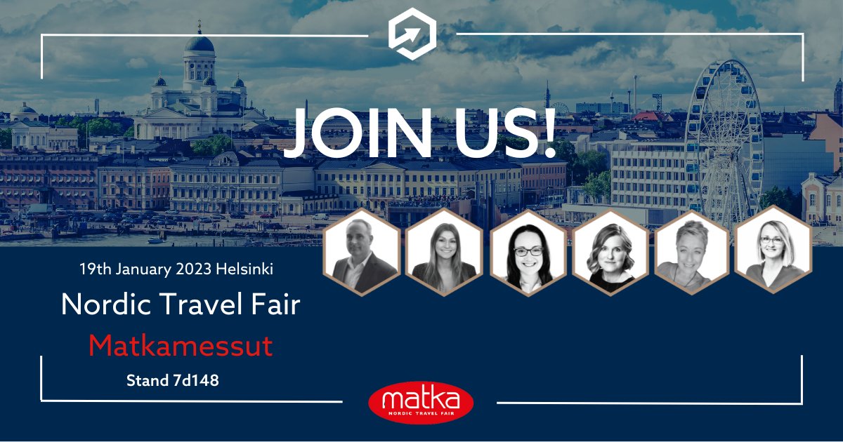 Join us at the <a href="/MatkaTravelFair/">Matka Nordic Travel Fair</a> on the 19th January, where our wonderful team will be waiting for you on stand no. 7d148 to tell you all about our award-winning services, how to increase your revenues through direct bookings and so much more!
