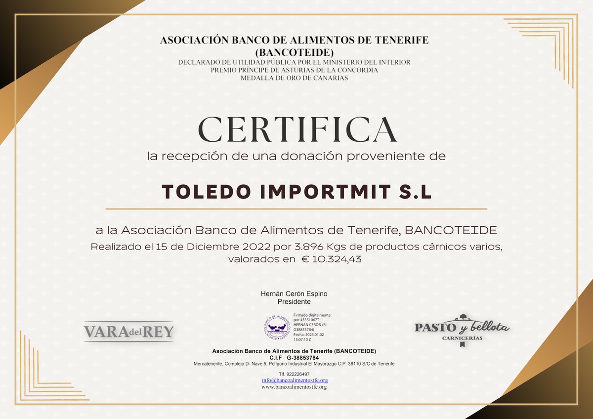 Varadelrey_'s tweet photo. Por otro año consecutivo colaboramos junto al Banco de Alimentos de Tenerife para brindar a los más necesitados, nuestro más sincero aporte. 

Gracias a su excelente labor, seguimos formando parte de esta maravillosa iniciativa. https://t.co/ZfTcbcwMvQ