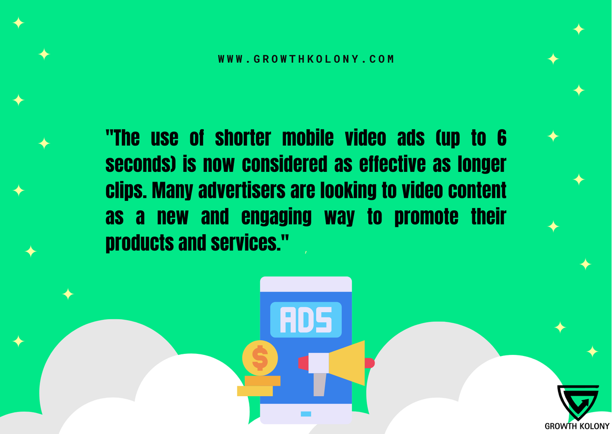 growthkolony's tweet image. The rise of short mobile #video ads 🚀

Follow @growthkolony

#growthhackers #marketingprof #business #socialmedia