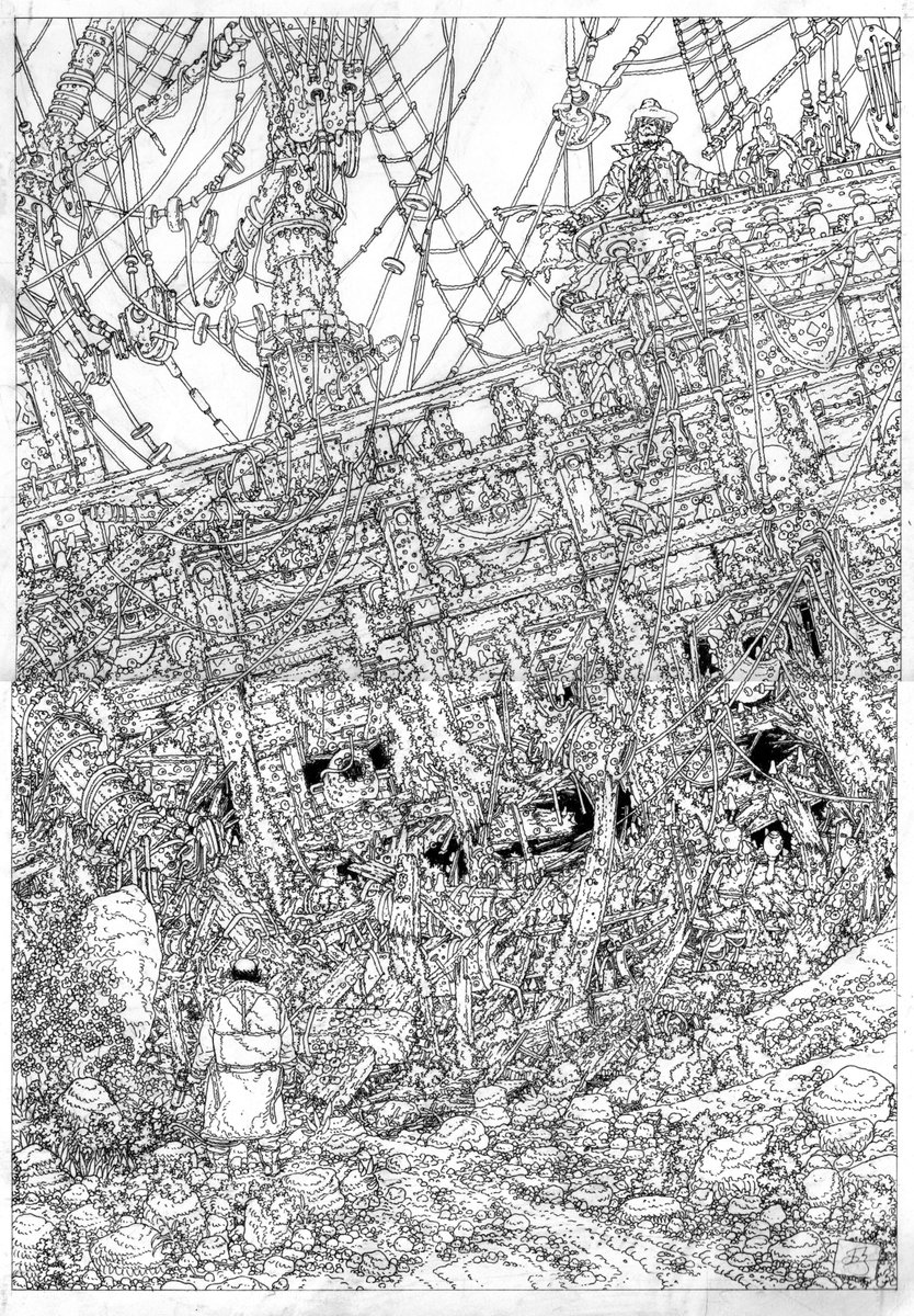 I am probably known as someone who draws a lot of cyberpunk pipes and cables
But I honestly like fantasy very much.