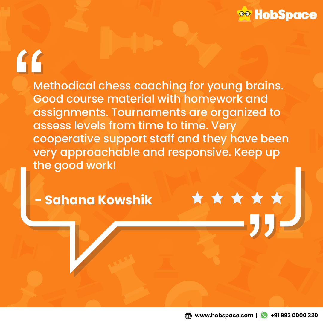 hobspace_chess's tweet photo. Efficient learning = extraordinary results!
Learn chess with us - the #1 chess curriculum for kids designed by Grandmasters!
Visit https://t.co/shhYFwTmHK to know more!
#parentreview #reviews #testimonial #HobSpace #HobSpace #chess #boardgames #games #hobspacechess https://t.co/CNQCH0WjmW
