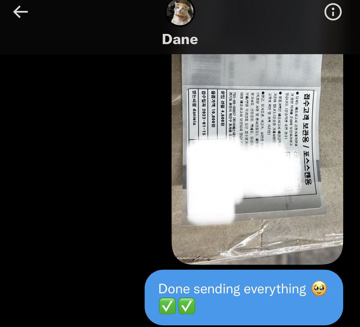 sellingyangdodo's tweet photo. @karou14_14 Hi dane! All of your stuff are sent! Please check it 🥰 Thank you and sorry for the problem 🥹 https://t.co/2CViu1pnqU
