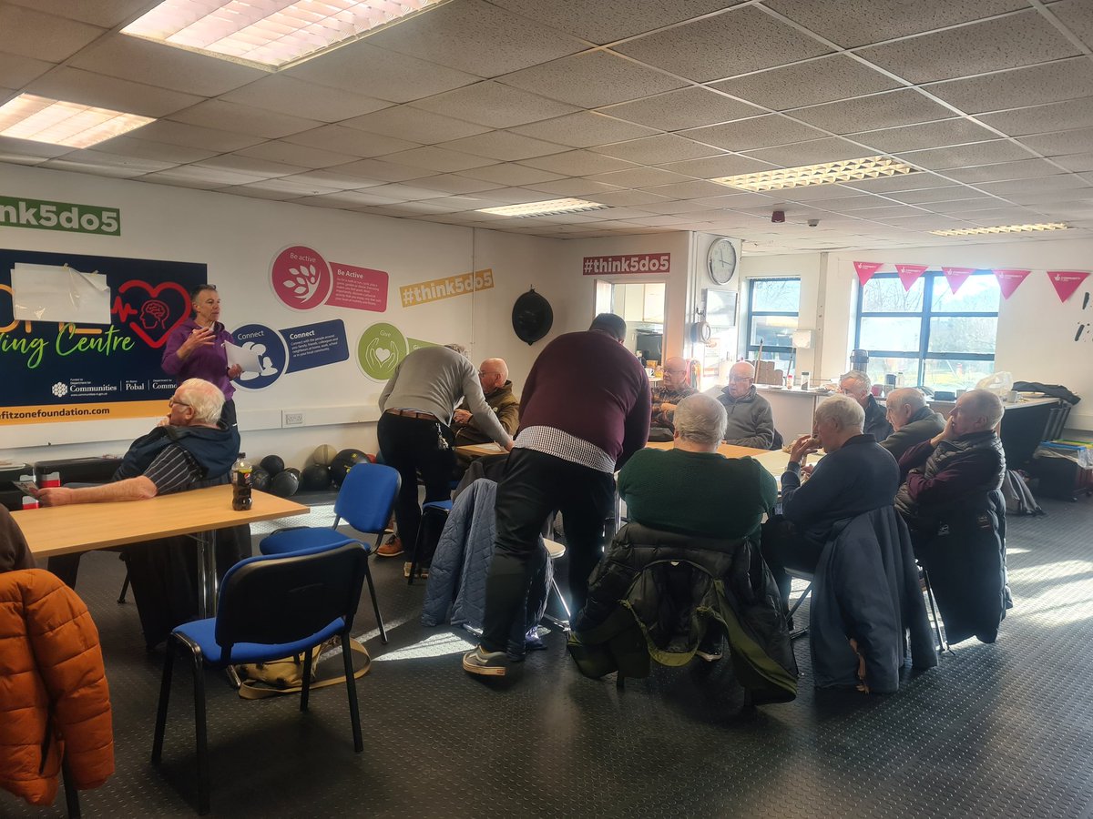 FitzoneThe's tweet photo. Great Take 5 talk from Michael O Hare from @verve_craigavon to the HIM mens group this morning #mentalhealth #MensHealth https://t.co/tkXlSqT5IK