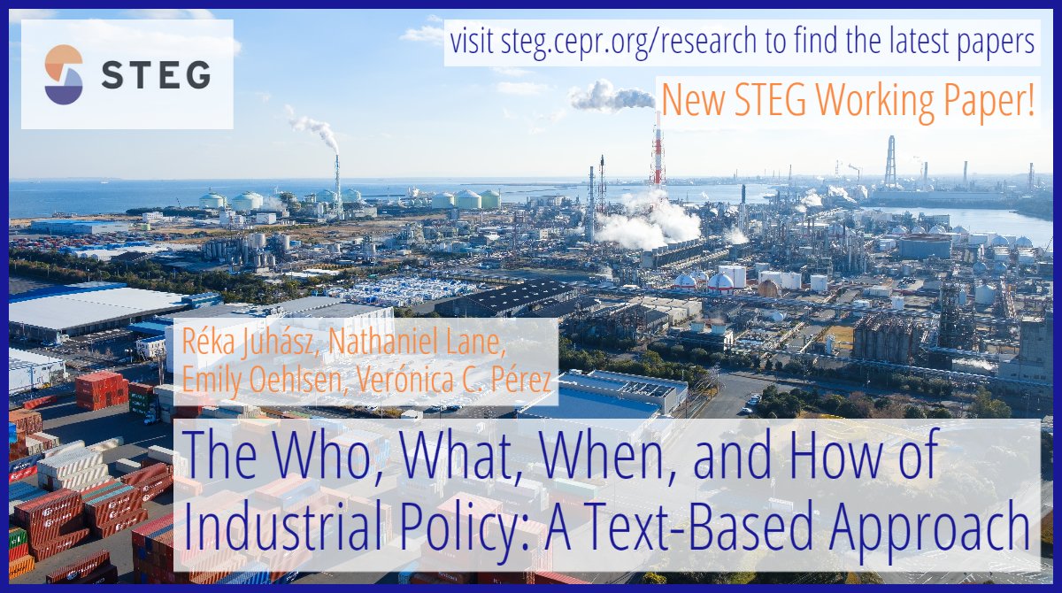 #STEG project using machine learning to build a NEW dataset on industrial policy around the world! @juhreka13 @ubcVSE @straightedge, Oehlsen @OxfordEconDept @VeronicaCPerezP @columbia_econ ow.ly/zqVC50MrwKW #STEGWorkingPapers #EconTwitter @FCDOResearch
