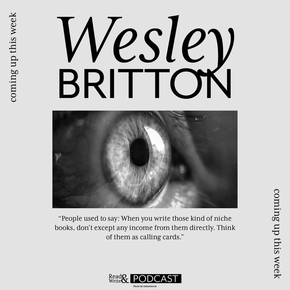 DMZiebarth talks with #podcastguest, Wesley Britton <a href="/wesley_britton/">Wesley Britton</a>, about his journey as a writer and his #indie #SciFi series

LISTEN //
Apple: apple.co/3r5SN4d
Spotify: spoti.fi/3G9S4oU