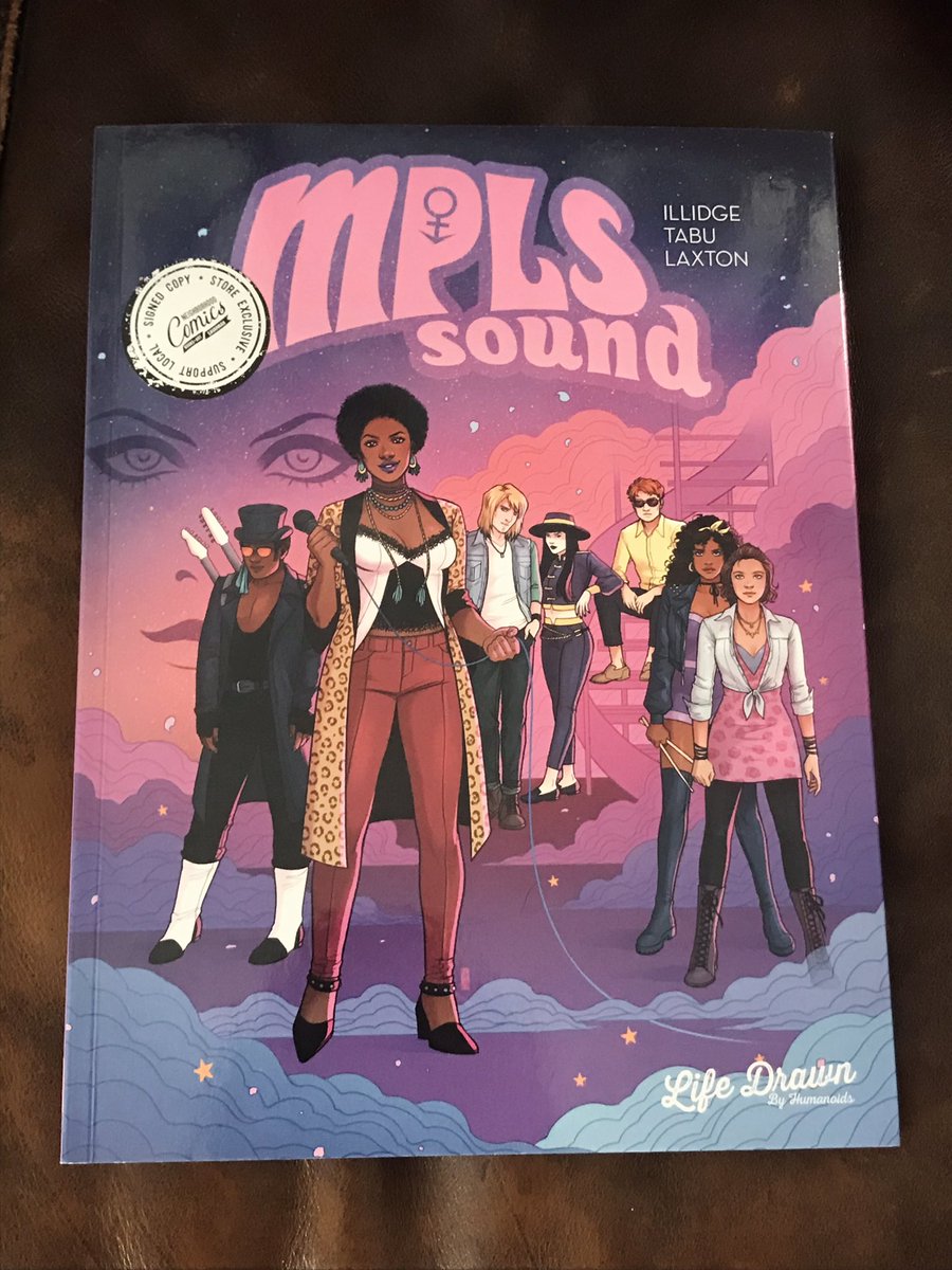 Benkeisermusic's tweet photo. Really excited to dig into this!
MPLS Sound by @JosephPIllidge, @hannibaltabu, @mer_det, & #TanShu
My copy is also signed by artist Meredith Laxton!
Thanks, @nbrhdcomics!
@humanoidsinc #mplssound #comics https://t.co/IdY2AqKMz9