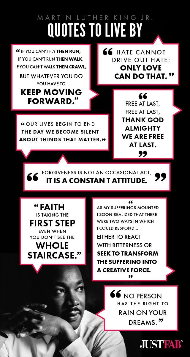 As we remember Dr. Martin Luther King, Jr. today, let us reflect on his words and life and consider how we can live them and honor them throughout the year.