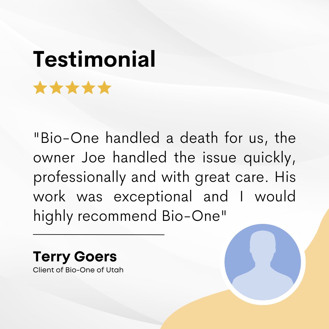 BioOneUtah's tweet image. Thank you, Terry! This means a lot to us and it will serve as one of our motivation to do our best in all ways. 
Learn more at biooneutah.com or call us to book an appointment 385-310-5102 #biooneutah #sanitation #cleaningservicesutah #cleaninghacks #biohazard