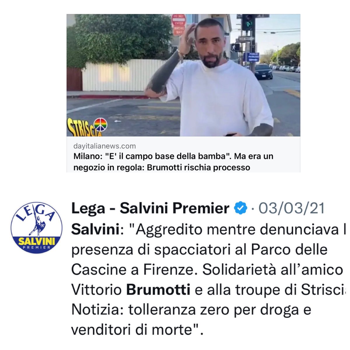 #coincidenze #brumotti #salvini