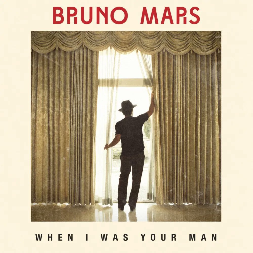 PopCrave's tweet photo. 10 years ago today, @BrunoMars released “When I Was Your Man” as the second single from ‘Unorthodox Jukebox.’

The track became an international smash hit and reached #1 on the Hot 100, becoming Mars’ fifth of eight #1 singles. It’s certified 11x Platinum by the @RIAA. https://t.co/MWlWh9FrvK