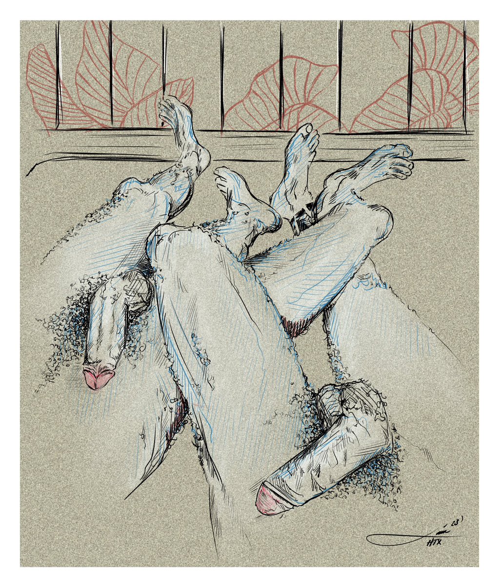 2 big reasons to stay in bed today ✨

Inspired by <a href="/atheriosxx/">atheriosxx</a> &amp; <a href="/samiasdom/">SAMIASDOM</a> 🔥🔥🤍🤍

By <a href="/laindidit/">Laindidit</a>
#laindidit #digitalarts #digitalillustration #gayart #queerartist #ArtistOnTwitter #illustrationart #hotart #holidays #Sketching #eroticart #bigdickonly